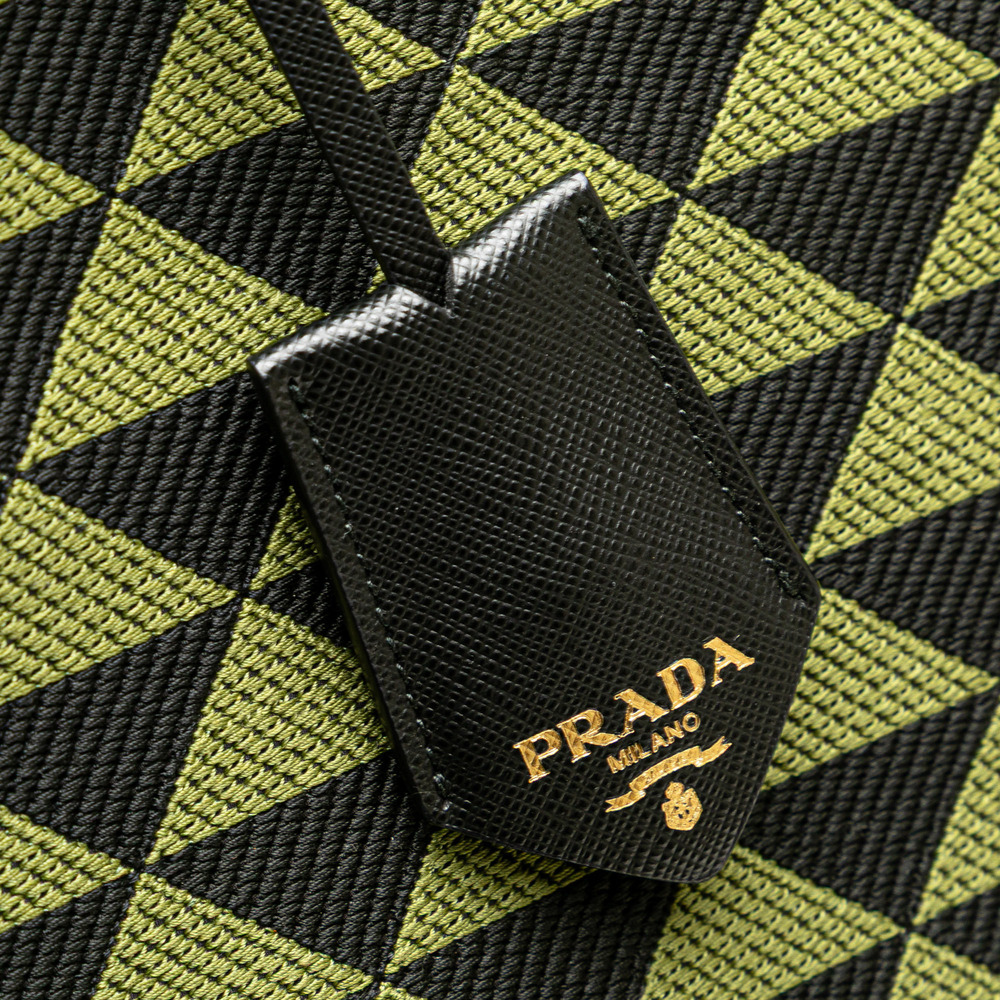 Pre-Loved Prada Jacquard Triangolo Symbole Shopping Tote - Picture 9 of 12